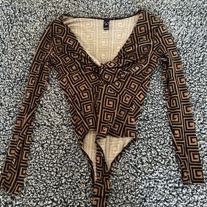 Windsor hook-and-eye bodysuit